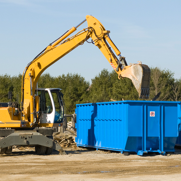 can i choose the location where the residential dumpster will be placed in Vickery